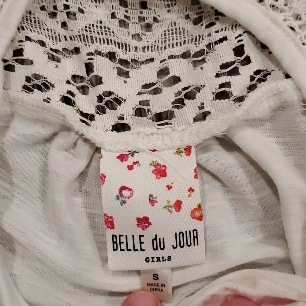Belle Du Jour/Cherokee Flower Tanktop with Matching Board Shorts Size Small